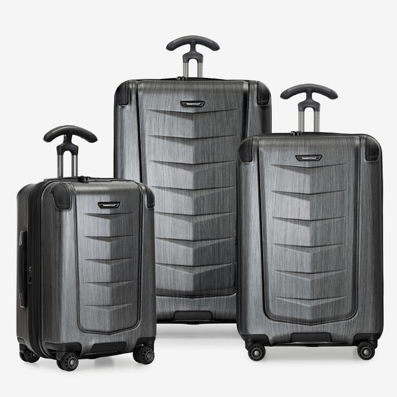 Traveler's Choice Samsonite Black Spinner Luggage Set - Picture 1 of 9
